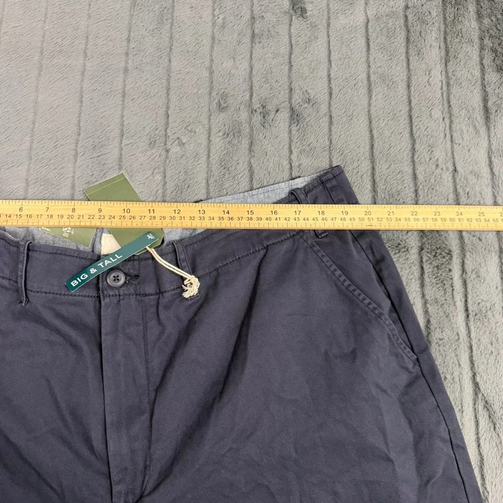 Mutual Weave Mens Big & Tall Chino Pants Parisian Navy 46x29 NWT 328154